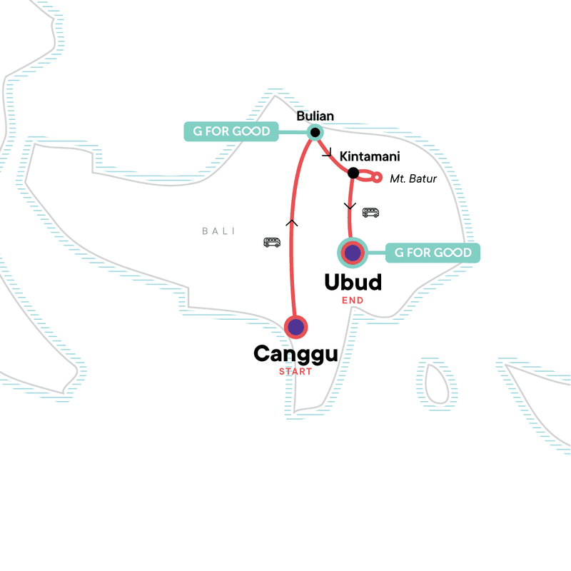 Bali’s Wild Heart: Soul, Surf & Spirit Map